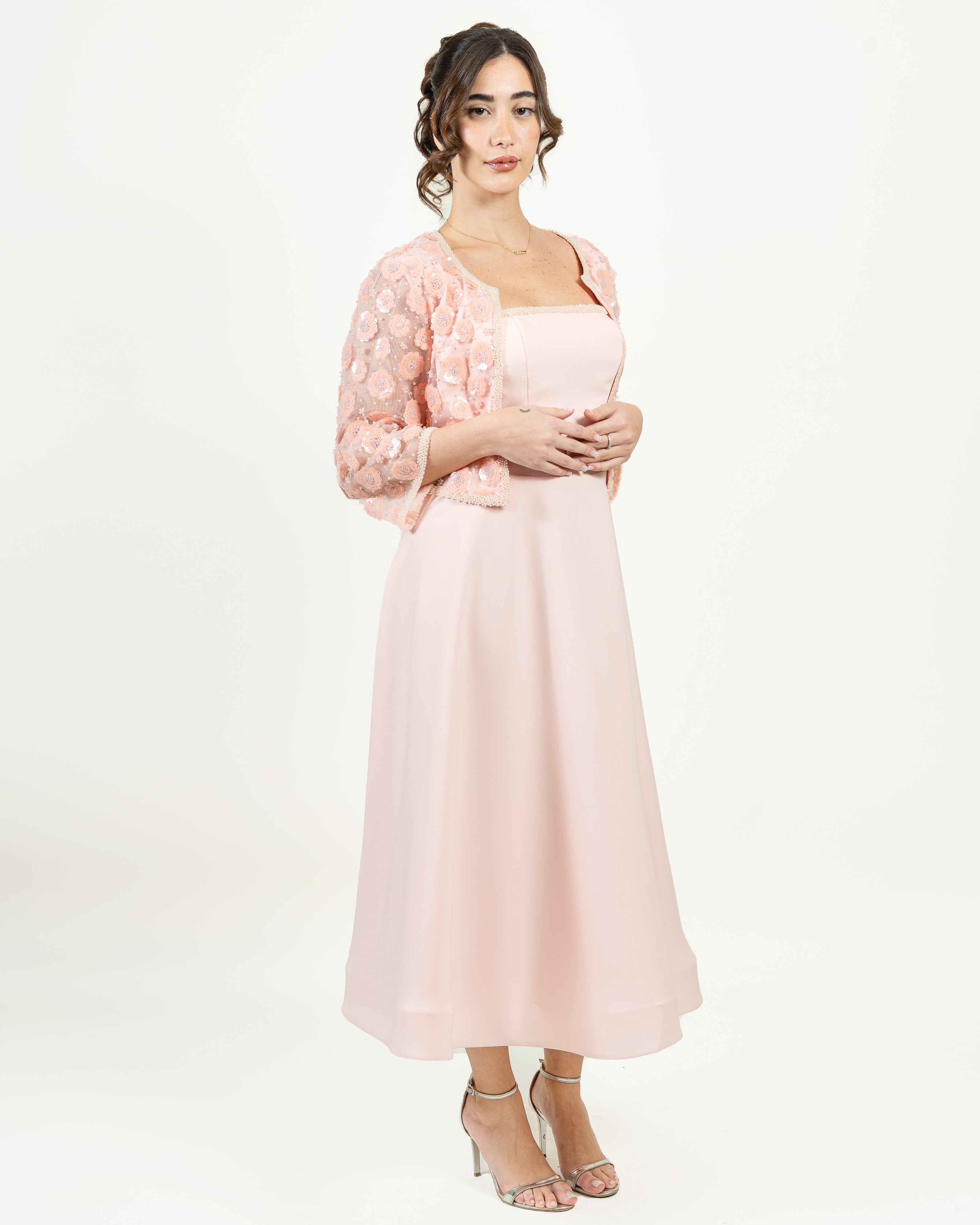 The Graceful Silhouette Moroccan Crepe A-Line Dress