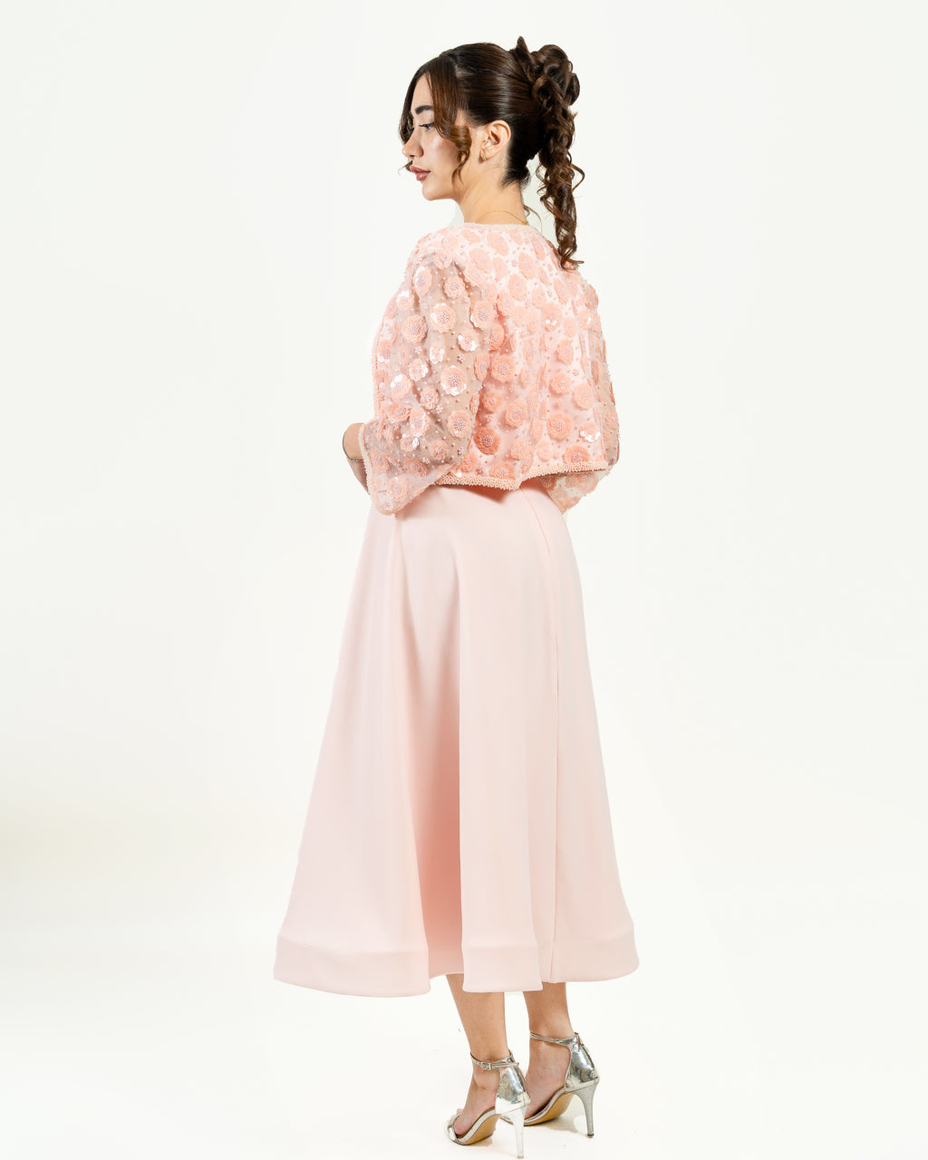 The Graceful Silhouette Moroccan Crepe A-Line Dress