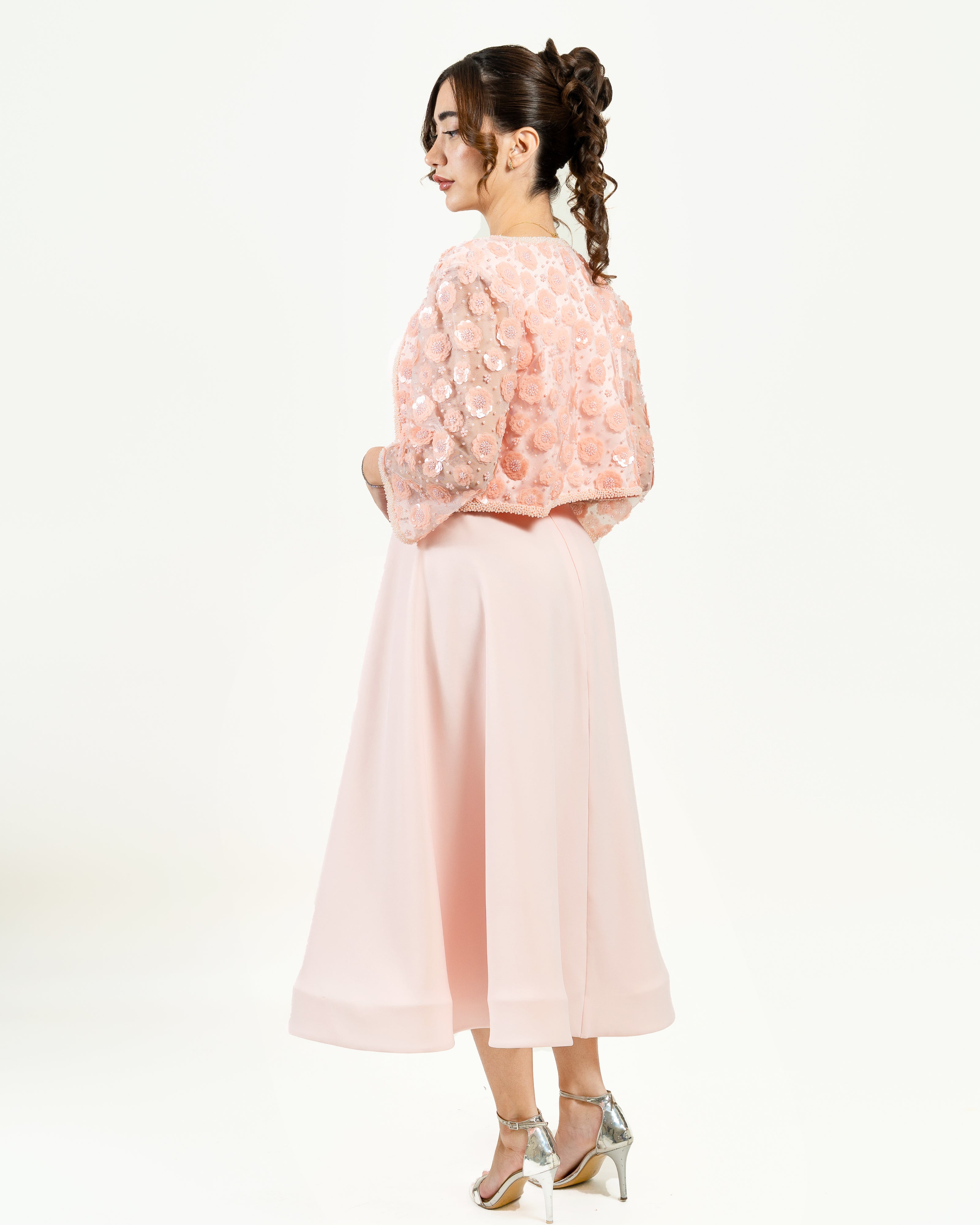 The Graceful Silhouette Moroccan Crepe A-Line Dress