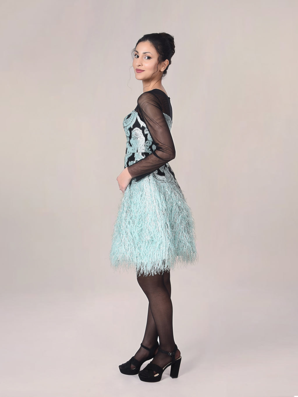 Fringe Embroidered Cocktail dress – Drape Fringe Embroidered Cocktail dress – Drape