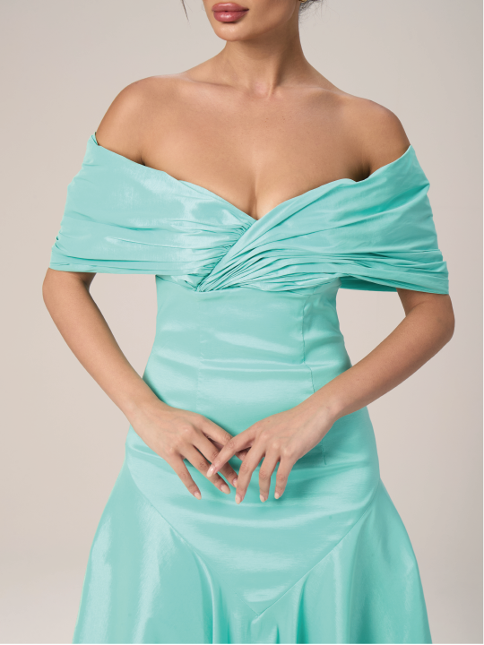 The Twist Shantung Evening Dress