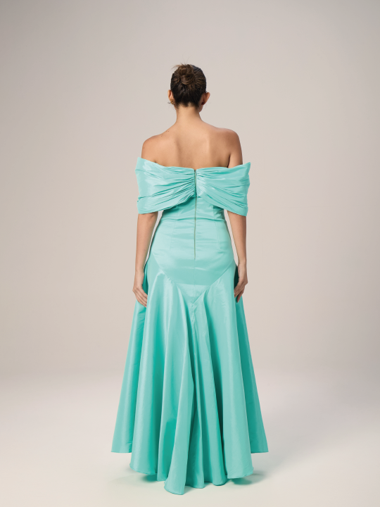 The Twist Shantung Evening Dress