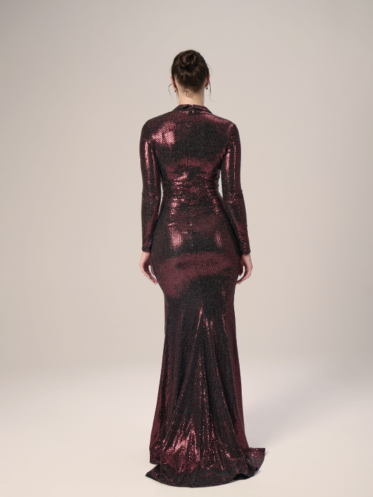 The Glamour Sequin Evening Dress