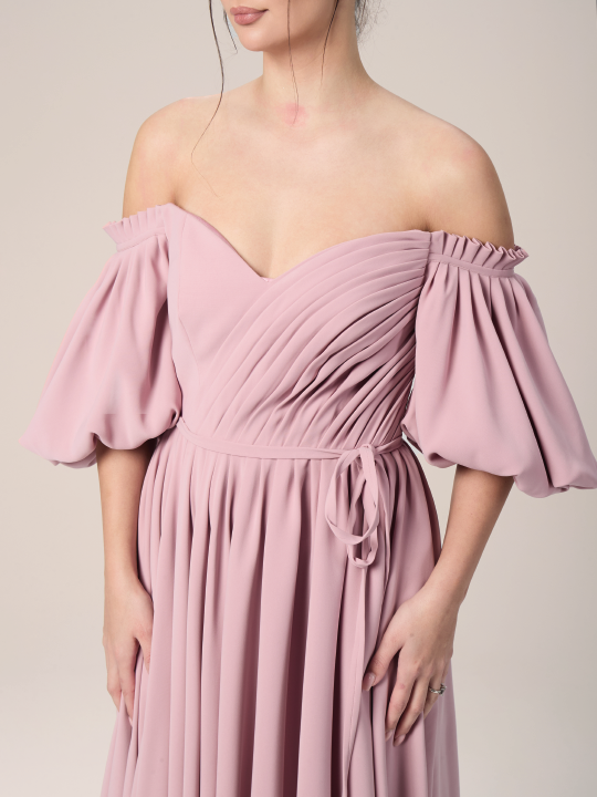 The Flow Moroccan Crepe Evening Dress