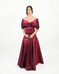 The Twist Shantung Evening Dress