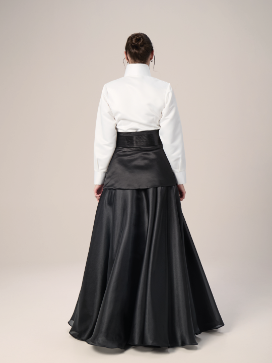 The Celebration Taffeta and Organza Reception Dress