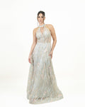The Starlight Glitter Net Evening Dress