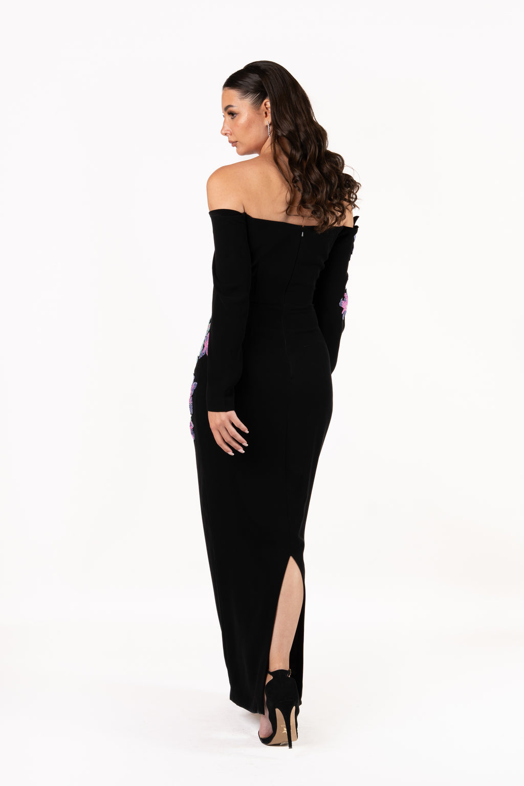 The Night Garden Moroccan Crepe Evening Dress