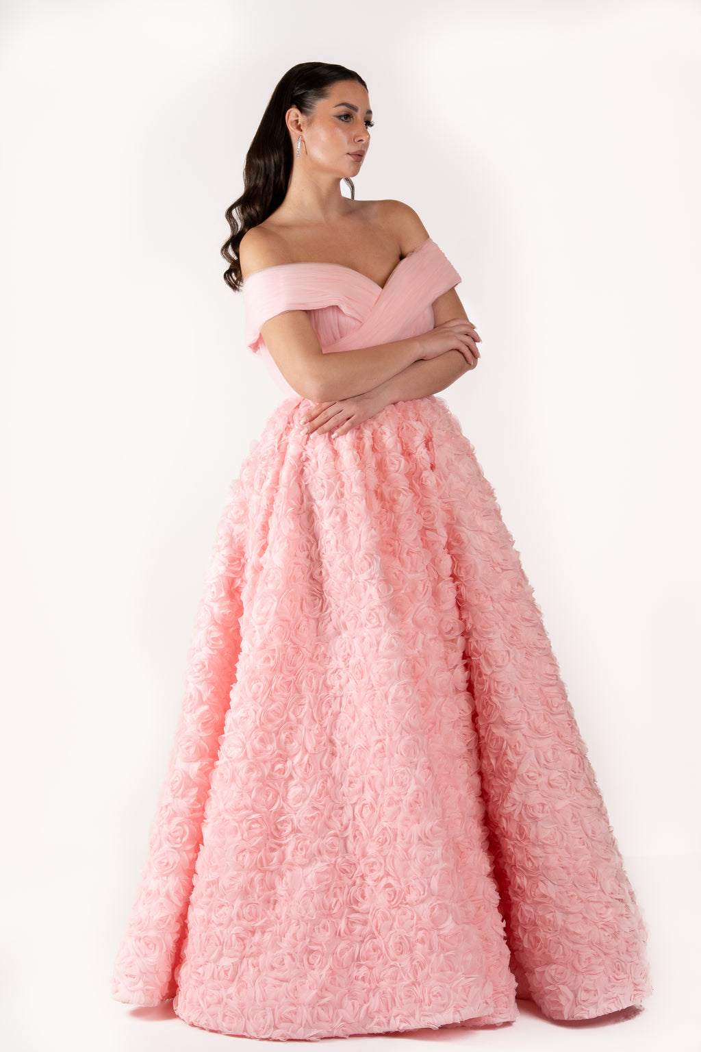 The Bouquet Net and 3D Floral Evening Dress