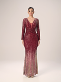 The Glow Sequin Evening Dress