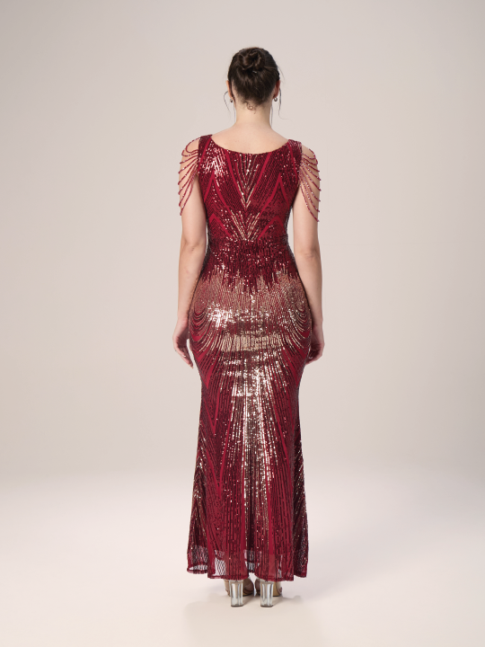 The Midnight Shimmer Sequin Mermaid Evening Dress