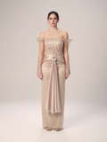 The Pearl Crystal and Pearl Net Evening Dress
