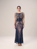 The Midnight Shimmer Sequin Mermaid Evening Dress