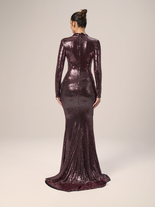 The Glamour Sequin Evening Dress