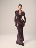 The Glamour Sequin Evening Dress