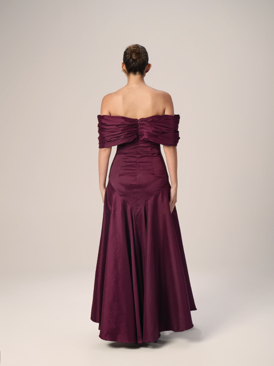 The Twist Shantung Evening Dress