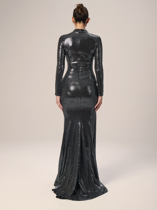 The Glamour Sequin Evening Dress