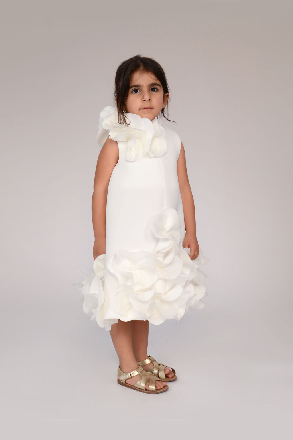The Petal 3D Floral Girls Dress