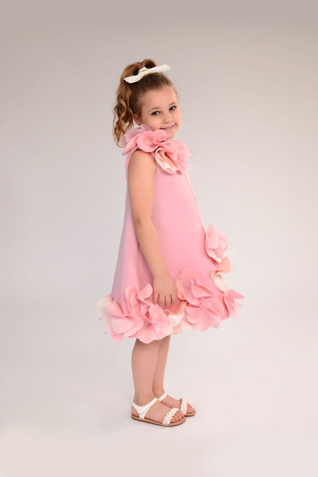 The Petal 3D Floral Girls Dress