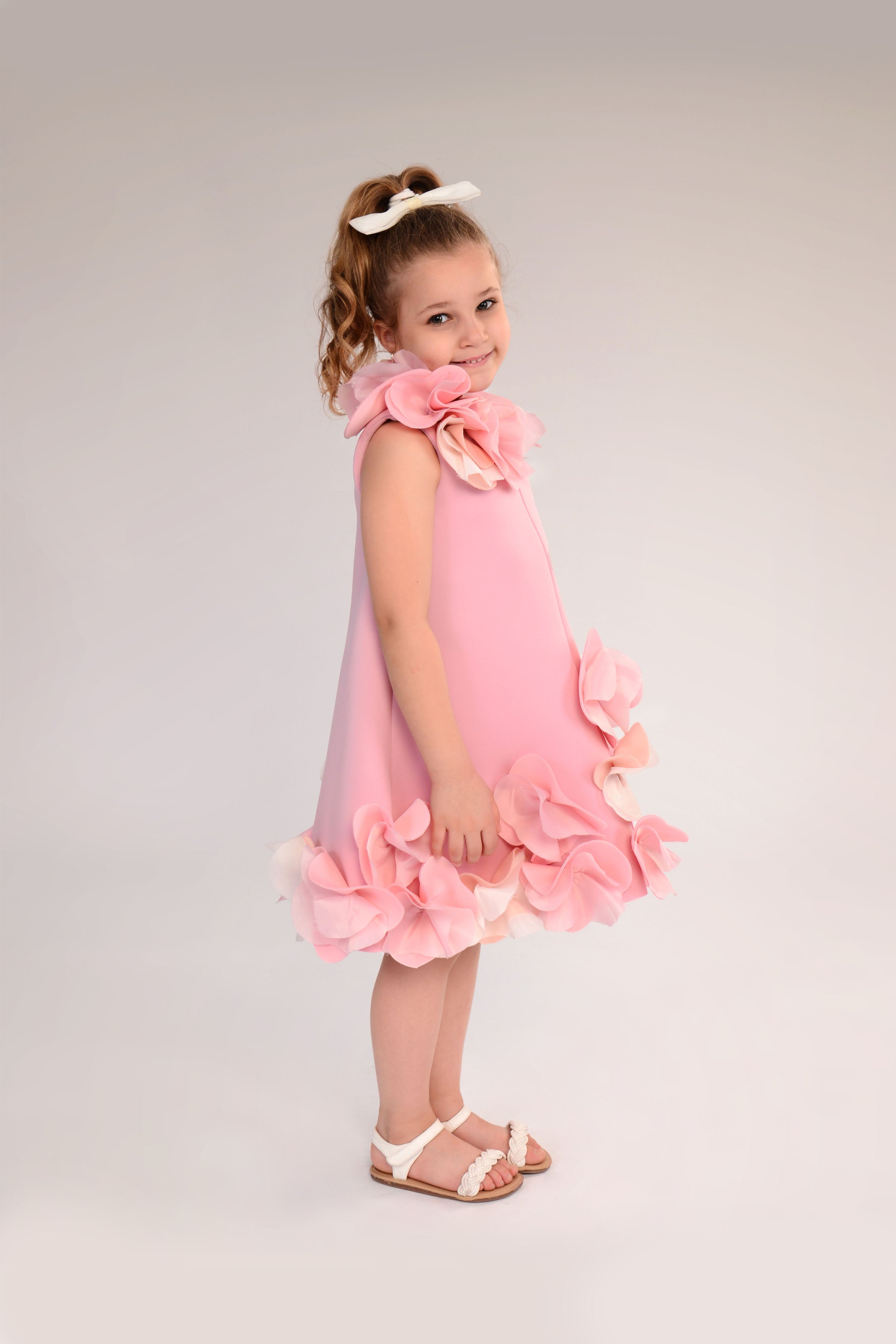 The Petal 3D Floral Girls Dress