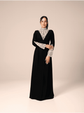 The Virelle Morocco Crepe Maxi Evening Dress